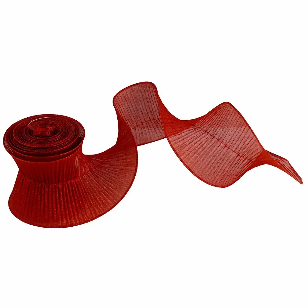 CINTA NAVIDAD 12CMX5YDS ROJO