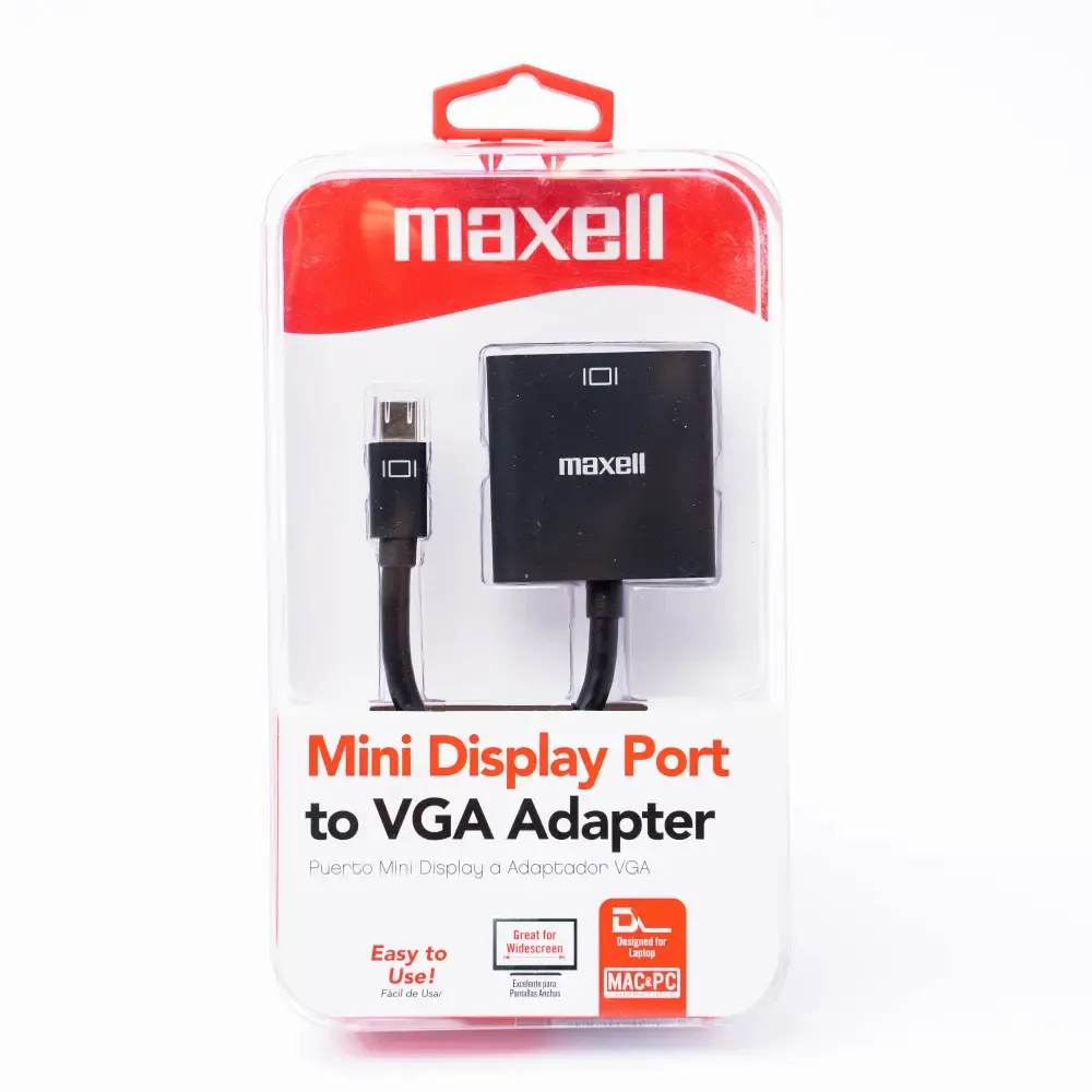 Cable Adaptador Puerto Mini Display A Vga Maxell