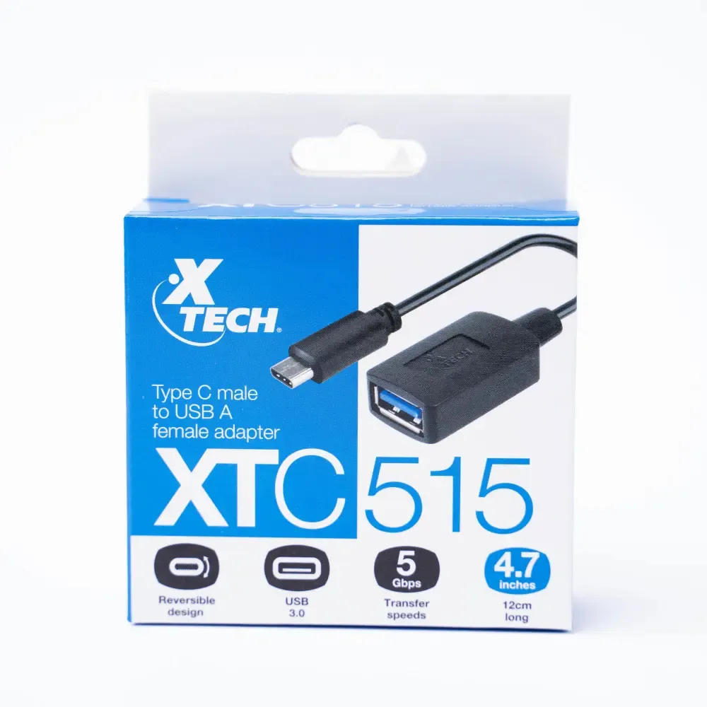 Adaptador Tipo-C Macho A Usb 3.0 Hembra Xtech