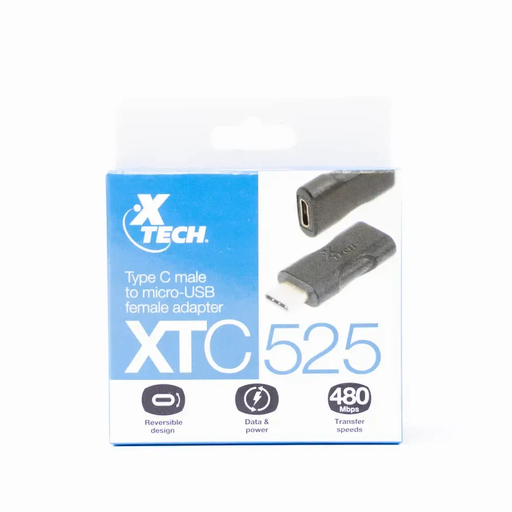 Adaptador Tipo-C Macho A Micro Usb 2.0 Hembra Xtech