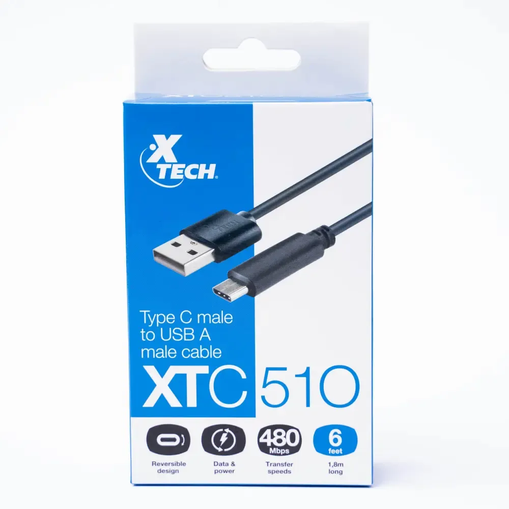 Cable Tipo-C Macho A Usb 2.0 Macho Xtech 6-Pie