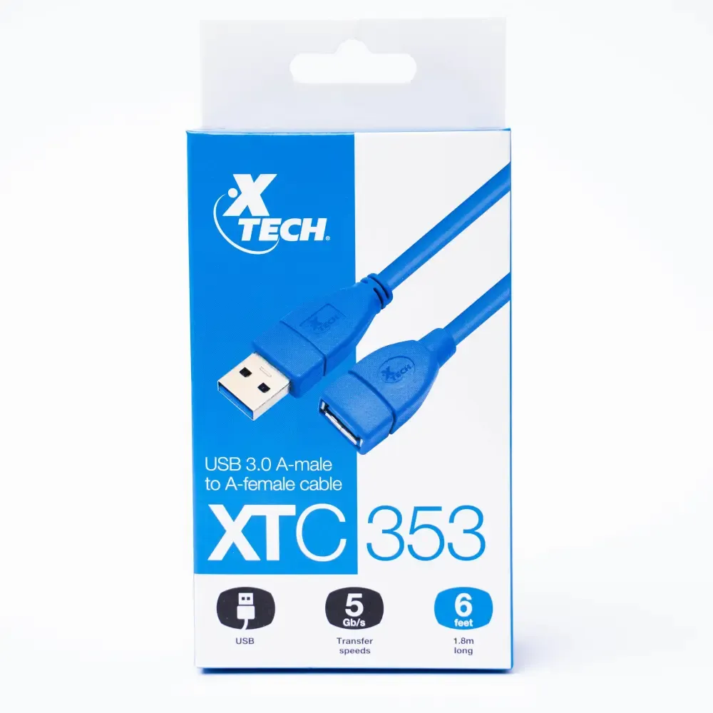 Cable Usb 3.0 Macho A Hembra Xtech 6-Pie