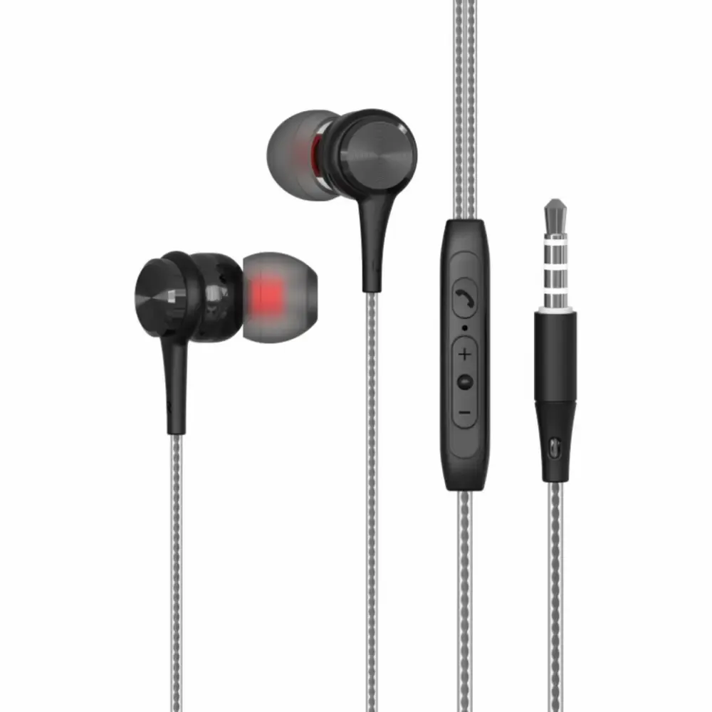 Audifono Metalico Negro Magnavox Input-3.5Mm