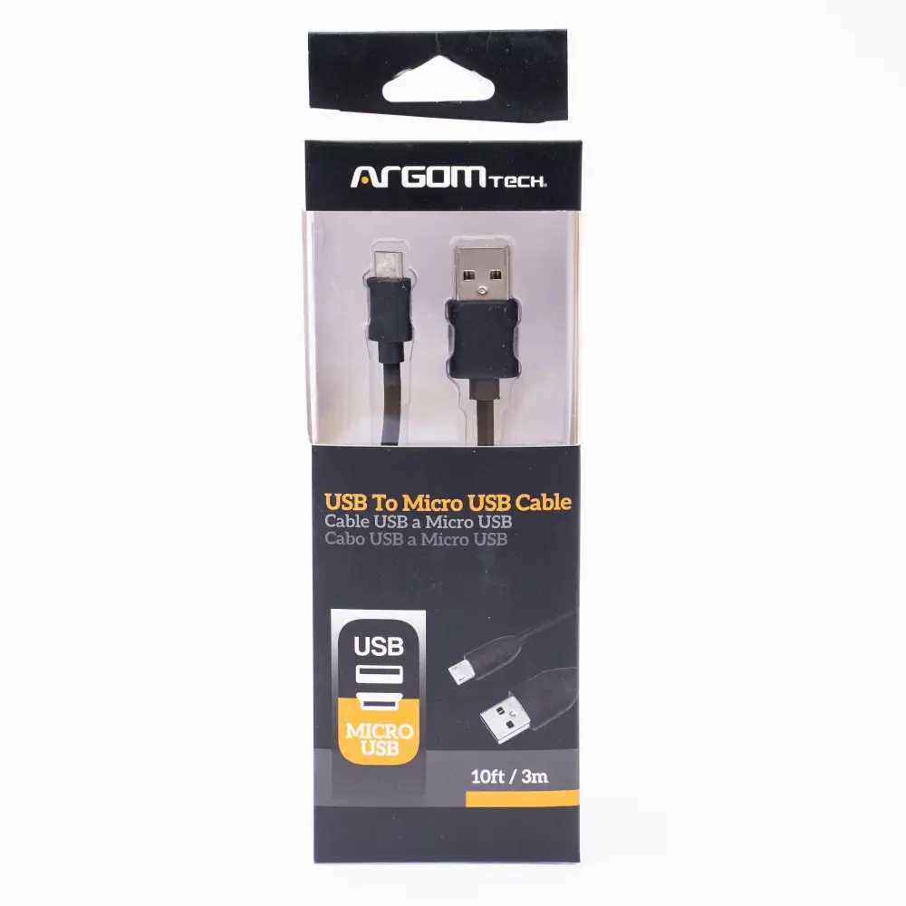 Cable Usb 2.0 A Micro Usb Argom 10-Pie