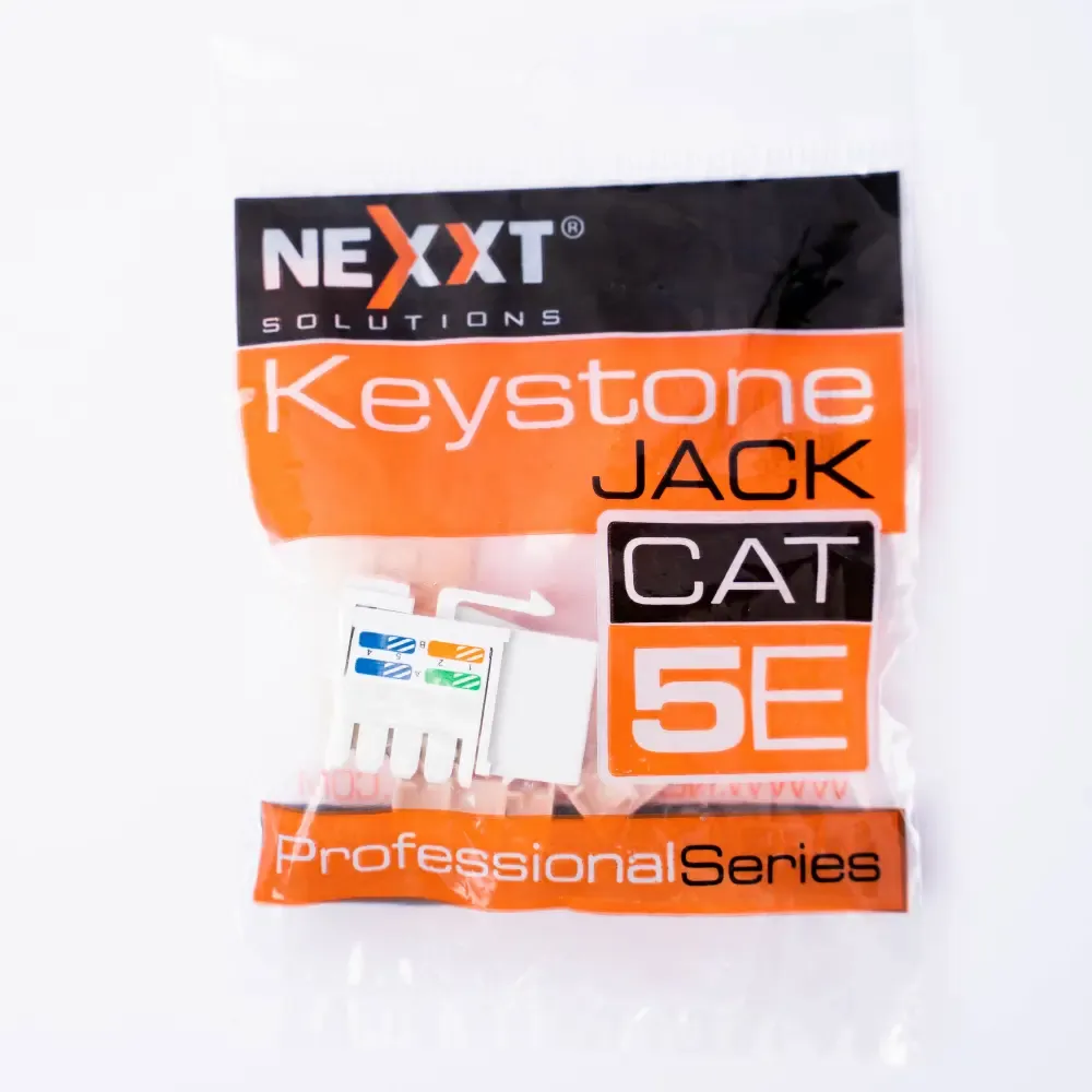Conector Blanco Categoria-5E Jack Keystone Rj45 Nexxt