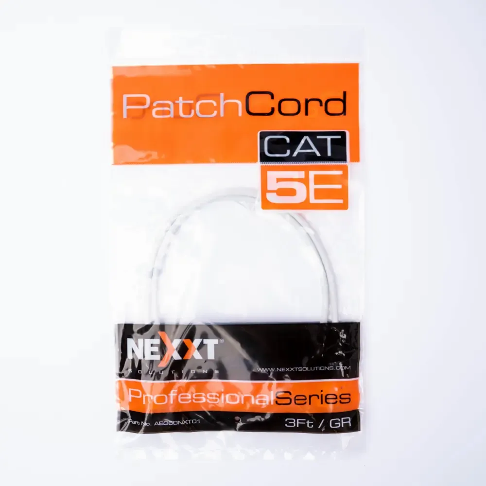 Cable Utp Gris Categoria-5E Patch Cord Nexxt 3-Pie 24.Awg