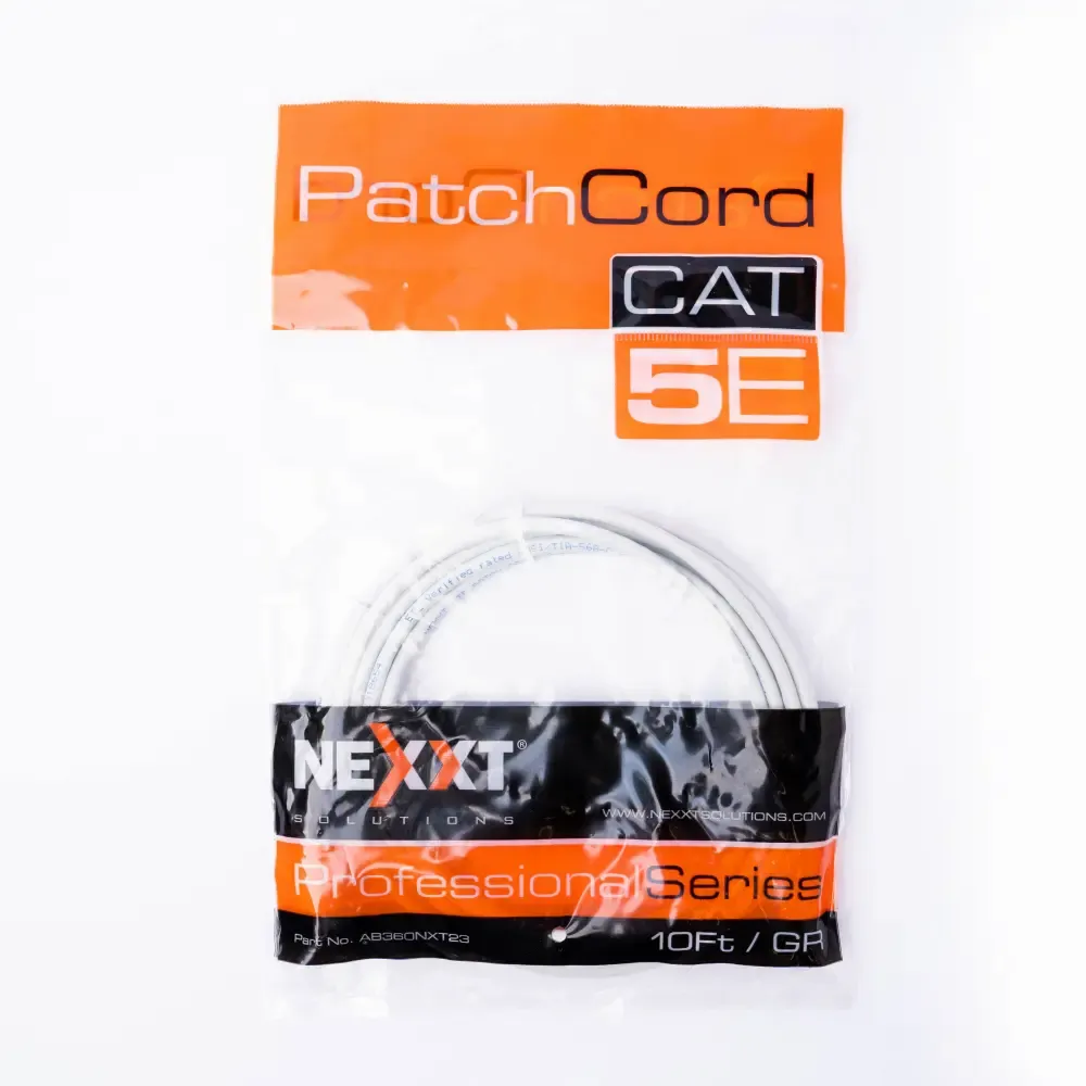 Cable Utp Gris Categoria-5E Patch Cord Nexxt 10-Pie 24.Awg