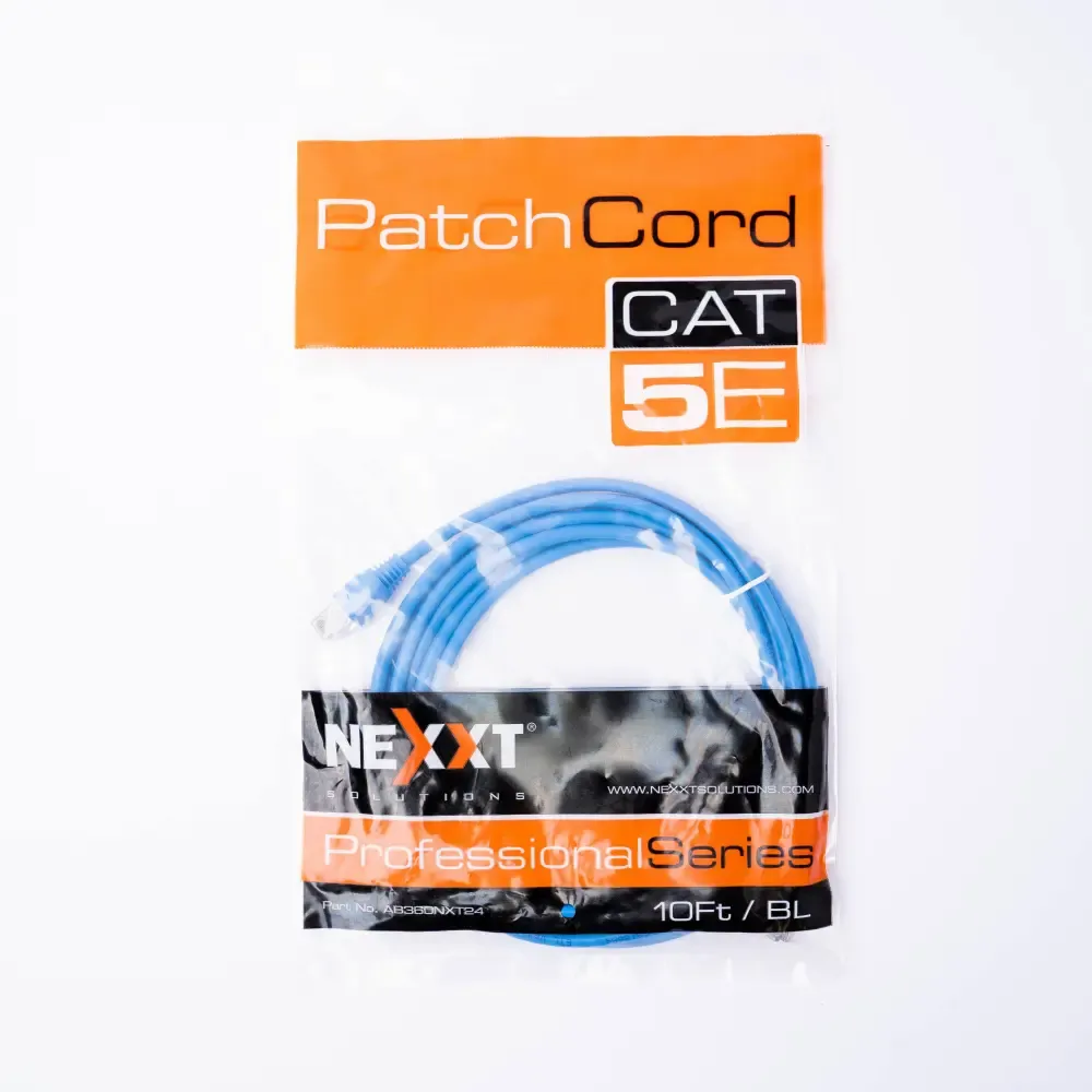 Cable Utp Azul Categoria-5E Patch Cord Nexxt 10-Pie 24.Awg
