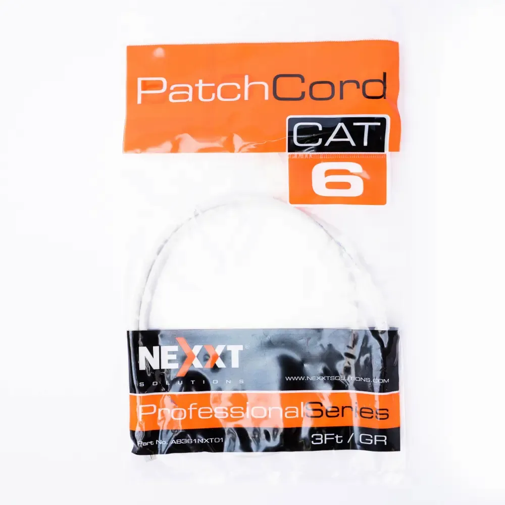 Cable Utp Gris Categoria-6 Patch Cord Nexxt 3-Pie 24.Awg