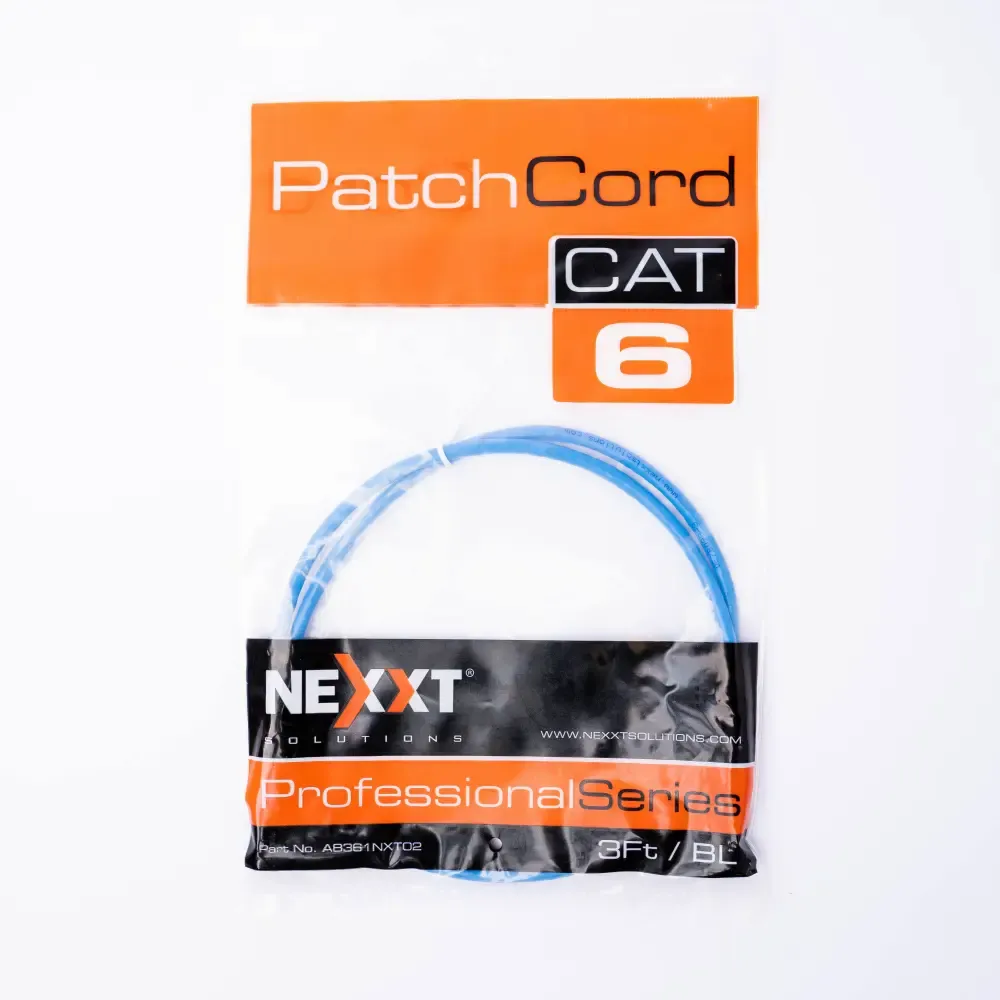 Cable Utp Azul Categoria-6 Patch Cord Nexxt 3-Pie 24.Awg