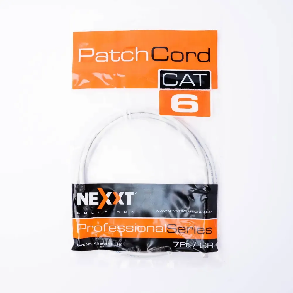 Cable Utp Gris Categoria-6 Patch Cord Nexxt 7-Pie 24.Awg