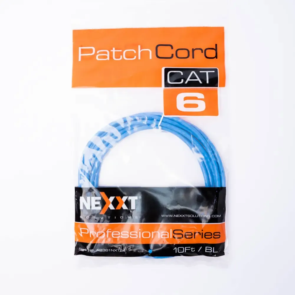 Cable Utp Azul Categoria-6 Patch Cord Nexxt 10-Pie 24.Awg