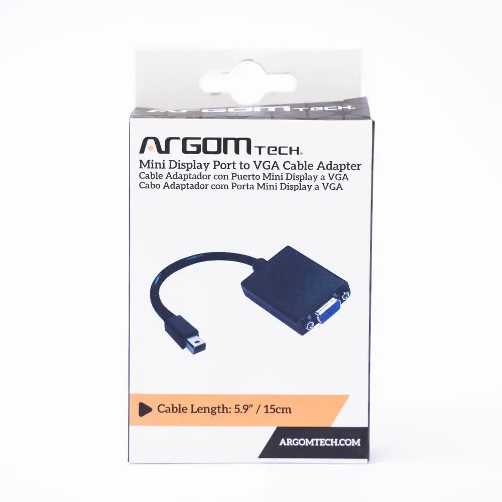 Adaptador Mini Display Macho A Vga Hembra Argom