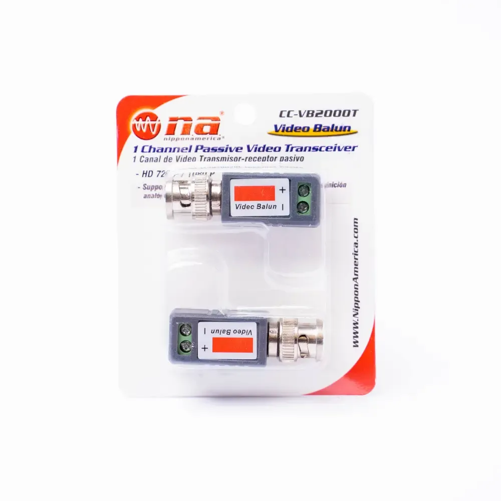 Adaptador Balum De Video Cctv Nippon America 2-Piezas