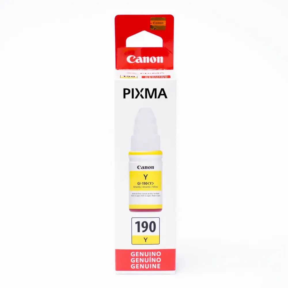 Bote De Tinta Amarillo #190C Para Impresora Canon 70Ml