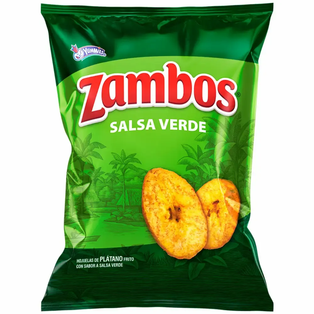 Zambos de Platano Salsa Verde Familiar Yummies 140g